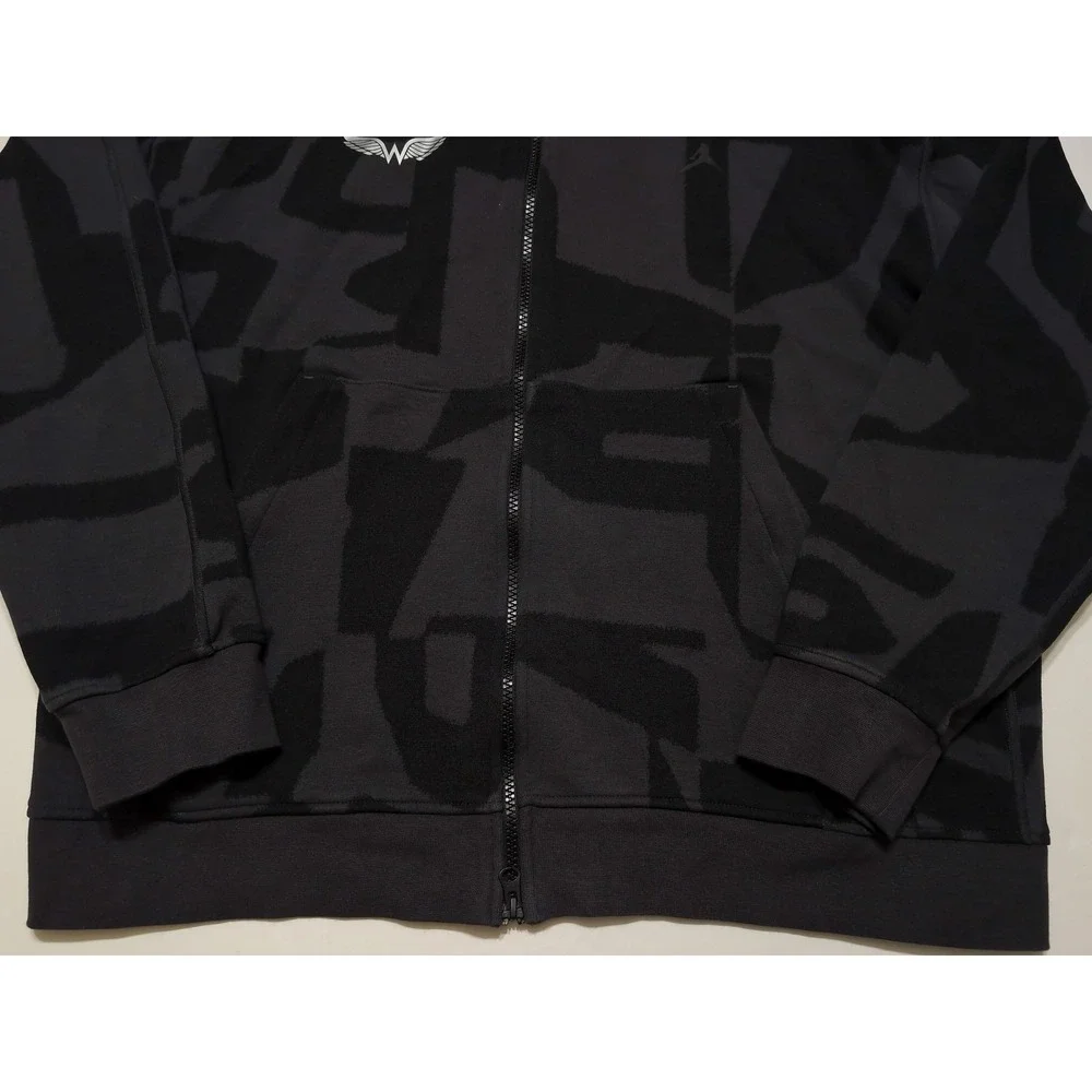 NIKE JORDAN x Javon Wanna Walton Hoodie Jacket FV8620 Gray Black Boxing XL